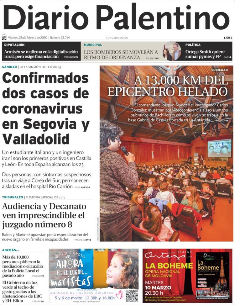 Portada de Diario Palentino (España)