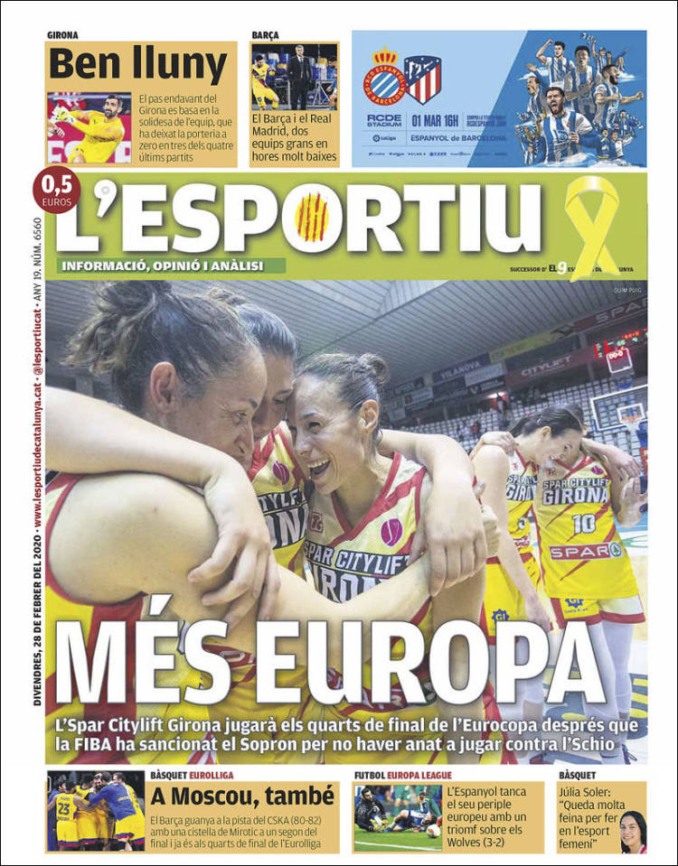 Portada de L'Esportiu : Girona (España)