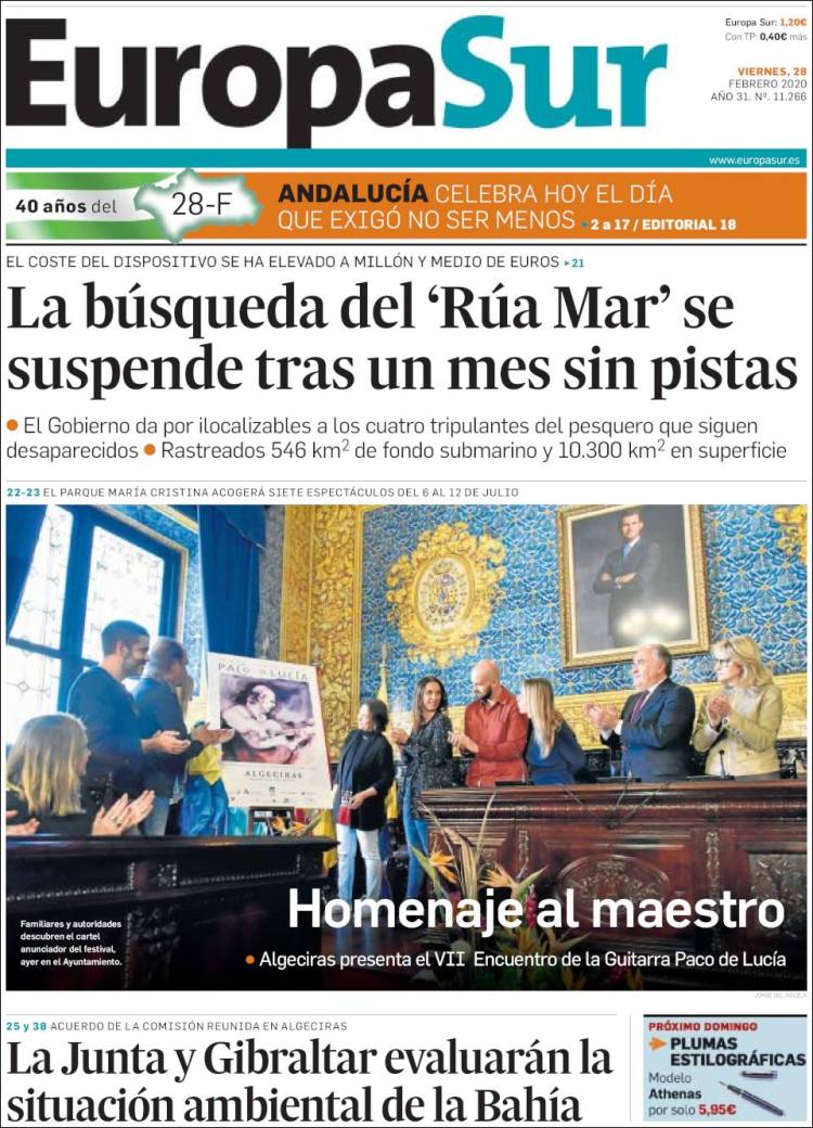 Portada de Europa Sur (España)