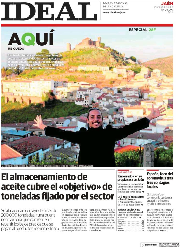 Portada de El Ideal de Jaén (España)