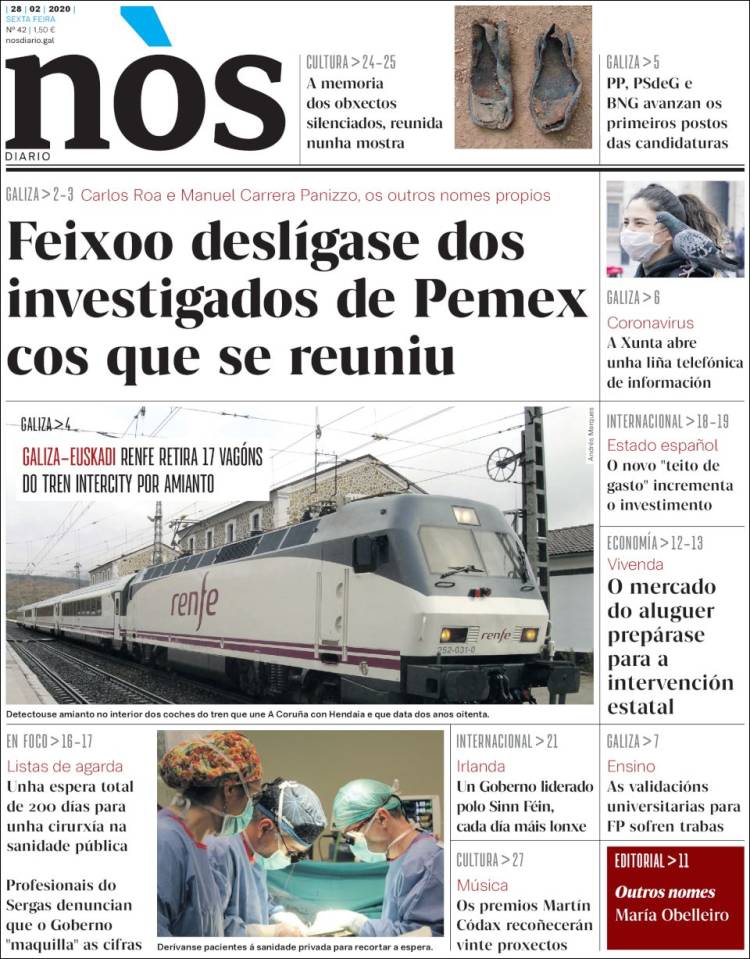 Portada de Nòs Diario (España)