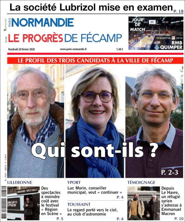 Portada de Progres de Fecamp (Francia)