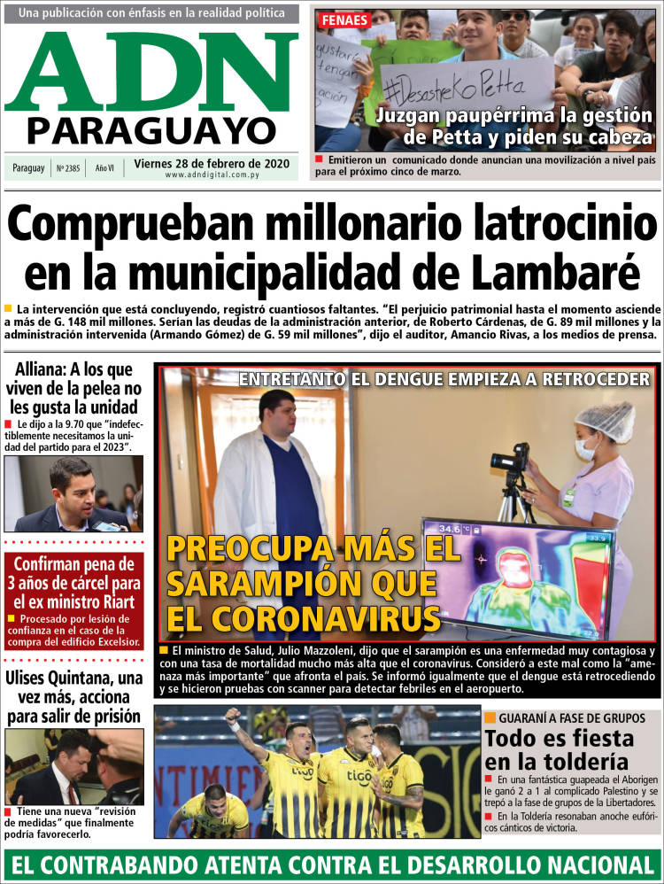 Portada de ADN Paraguayo (Paraguay)