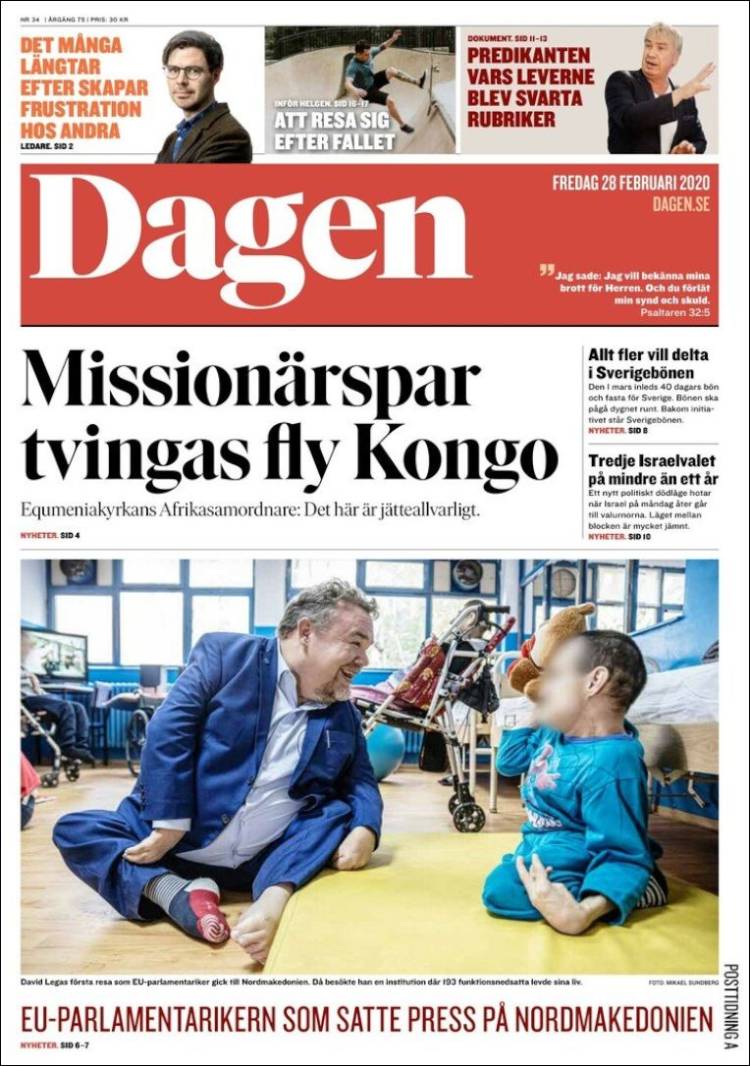 Portada de Dagen (Suecia)