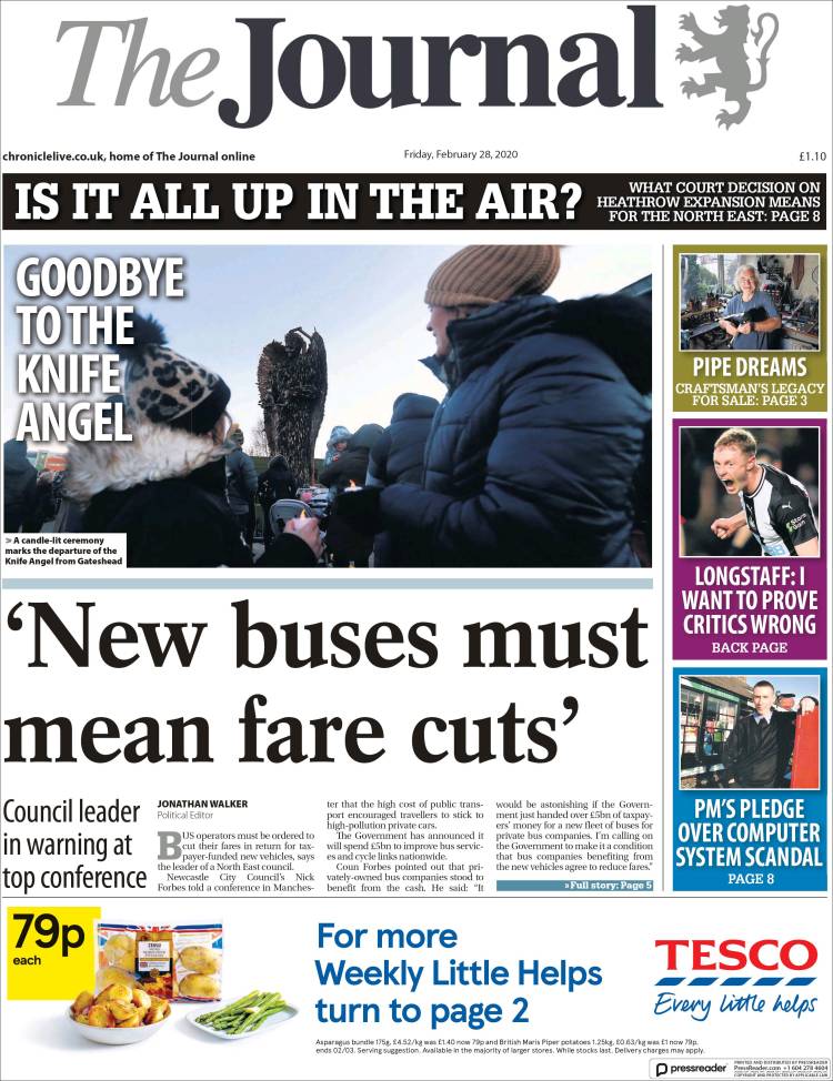 Portada de The Journal (Royaume-Uni)