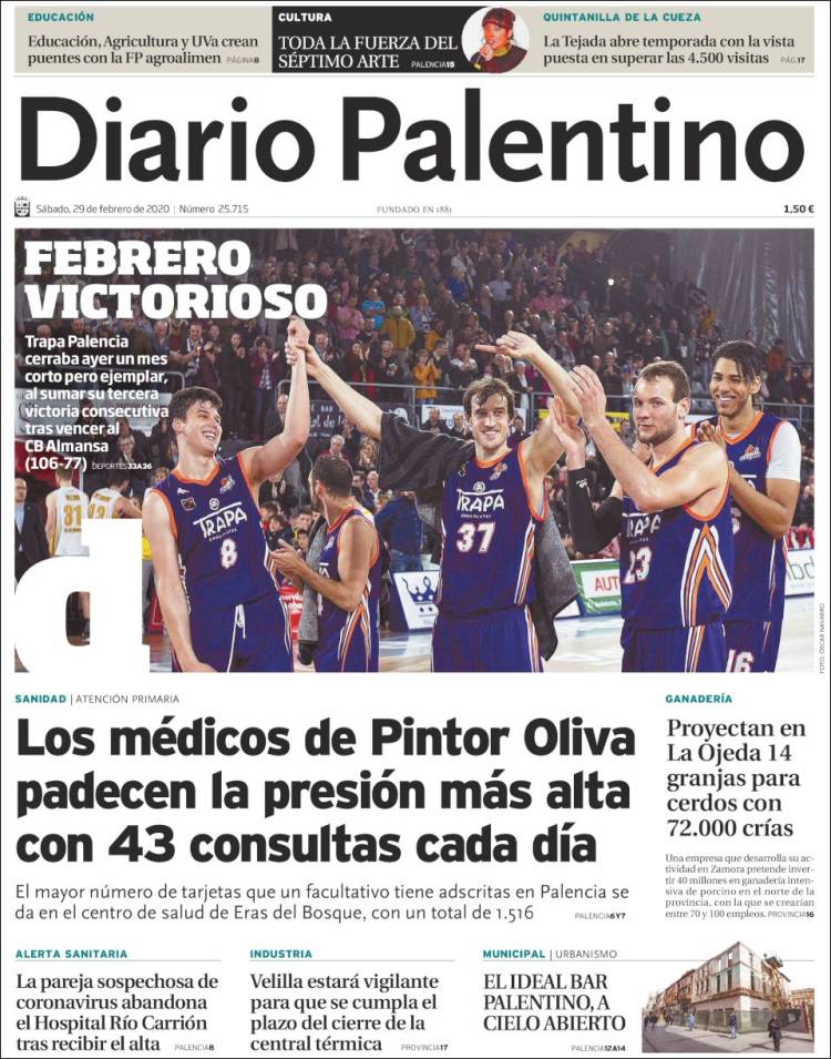 Portada de Diario Palentino (España)