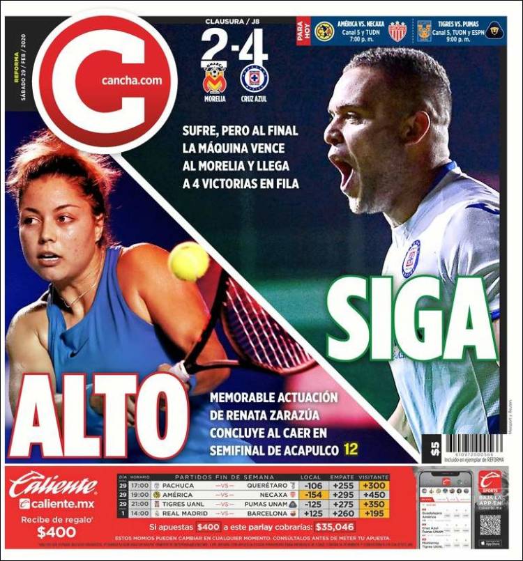 Portada de Cancha (México)