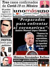 Portada de unomásuno (México)