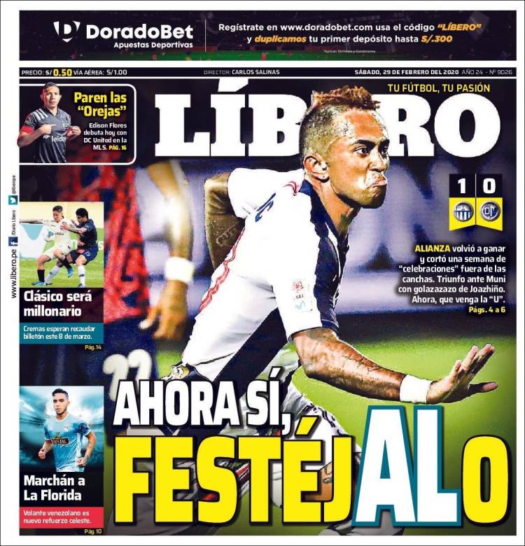 Portada de Líbero (Perú)