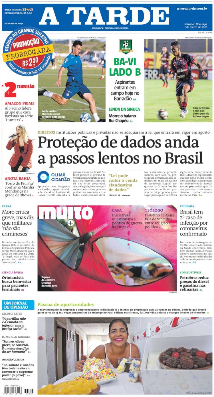 Portada de Diário A Tarde (Brasil)