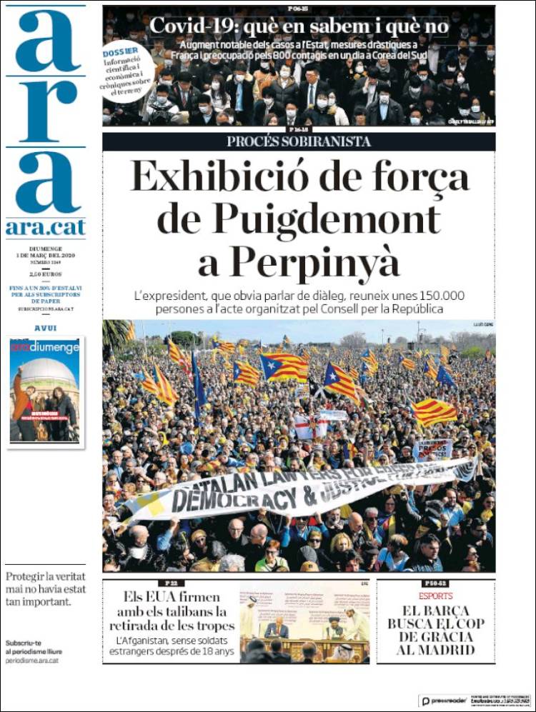 Portada de Ara (Spain)