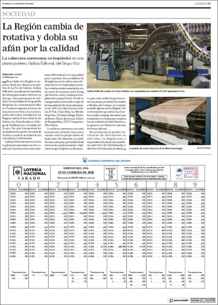 Portada de Atlántico Diario (Spain)