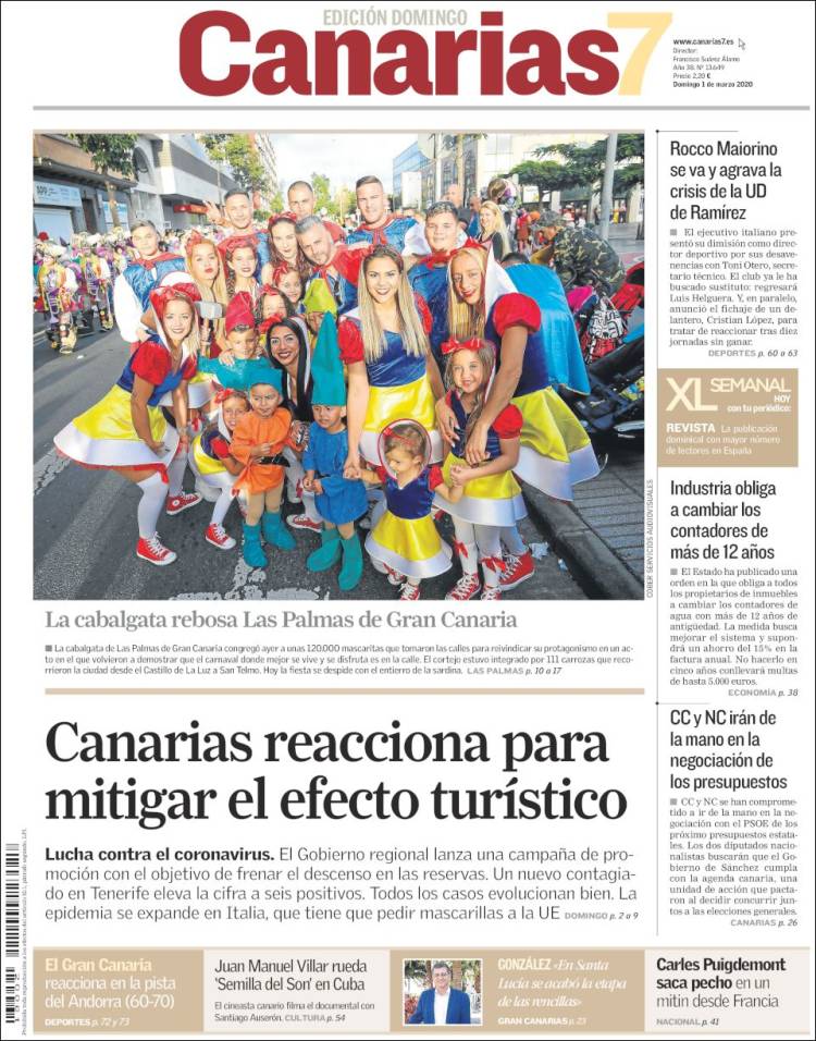 Portada de Canarias 7 (Spain)