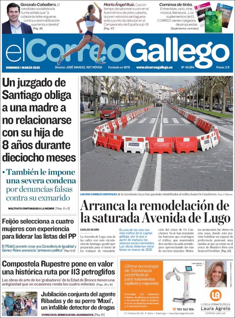 Portada de El Correo Gallego (Spain)