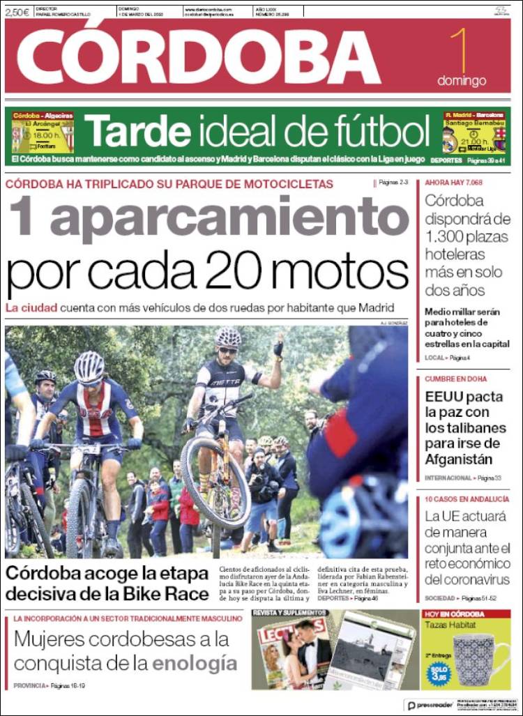 Portada de Diario de Córdoba (Spain)