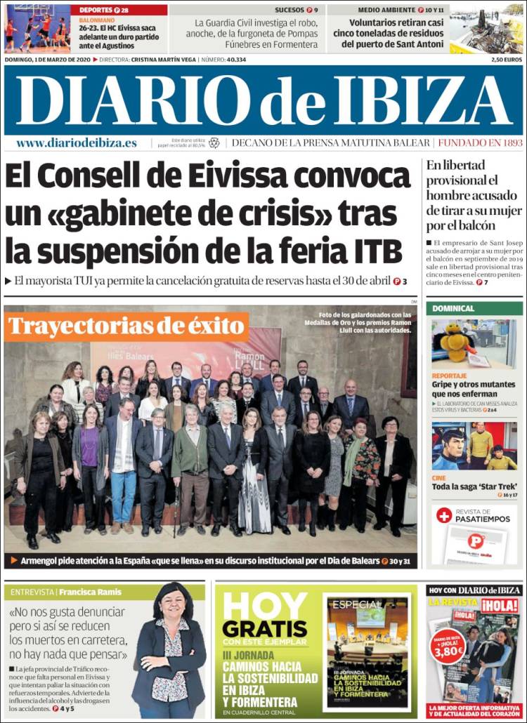 Portada de Diario de Ibiza (Spain)