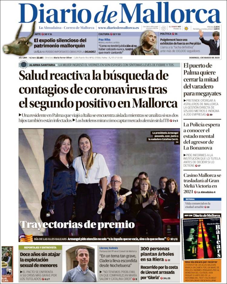 Portada de Diario de Mallorca (Spain)