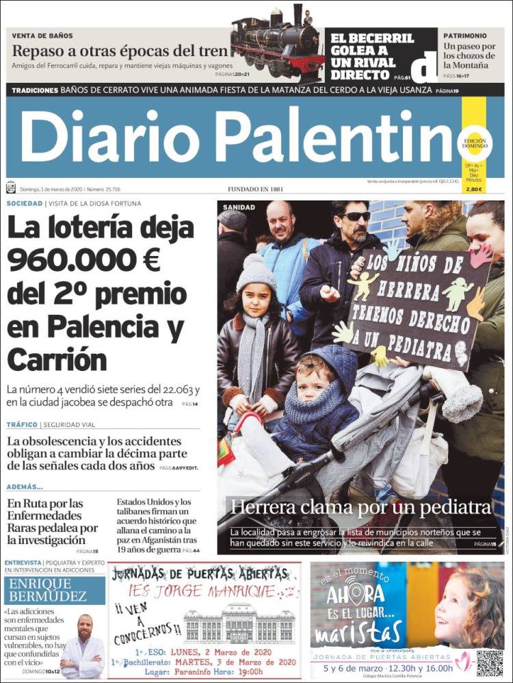 Portada de Diario Palentino (Spain)