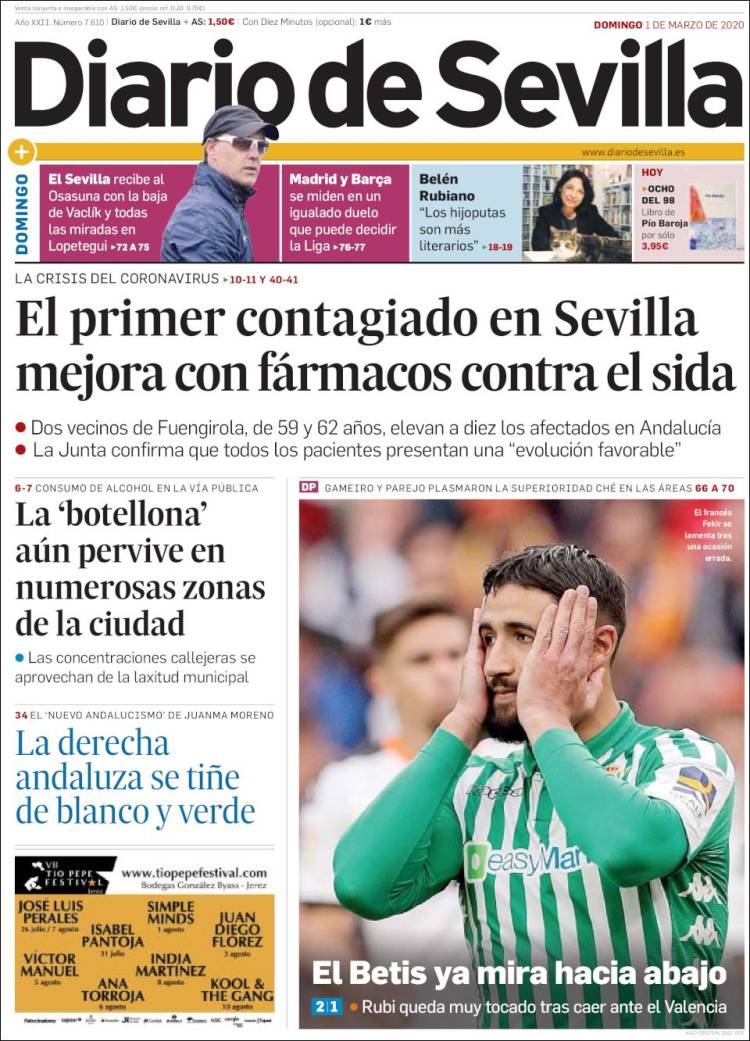 Portada de Diario de Sevilla (Spain)