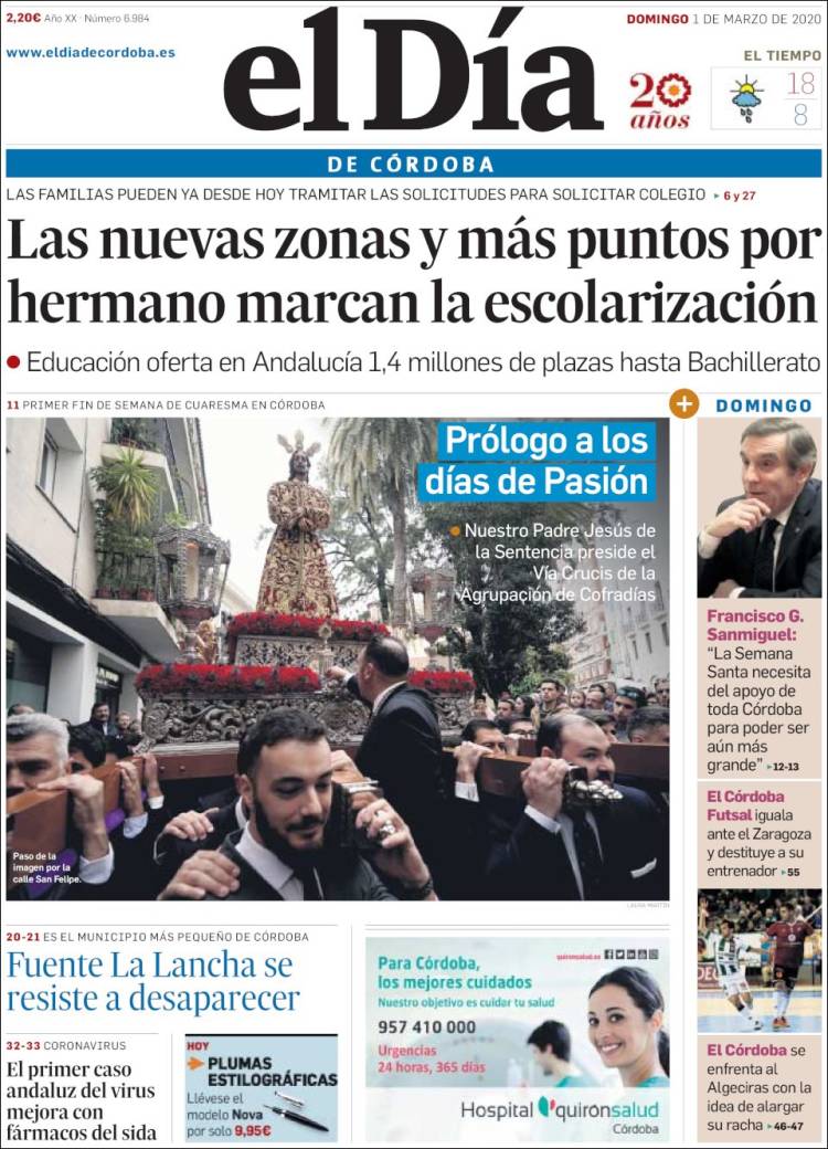 Portada de El Día de Córdoba (Spain)