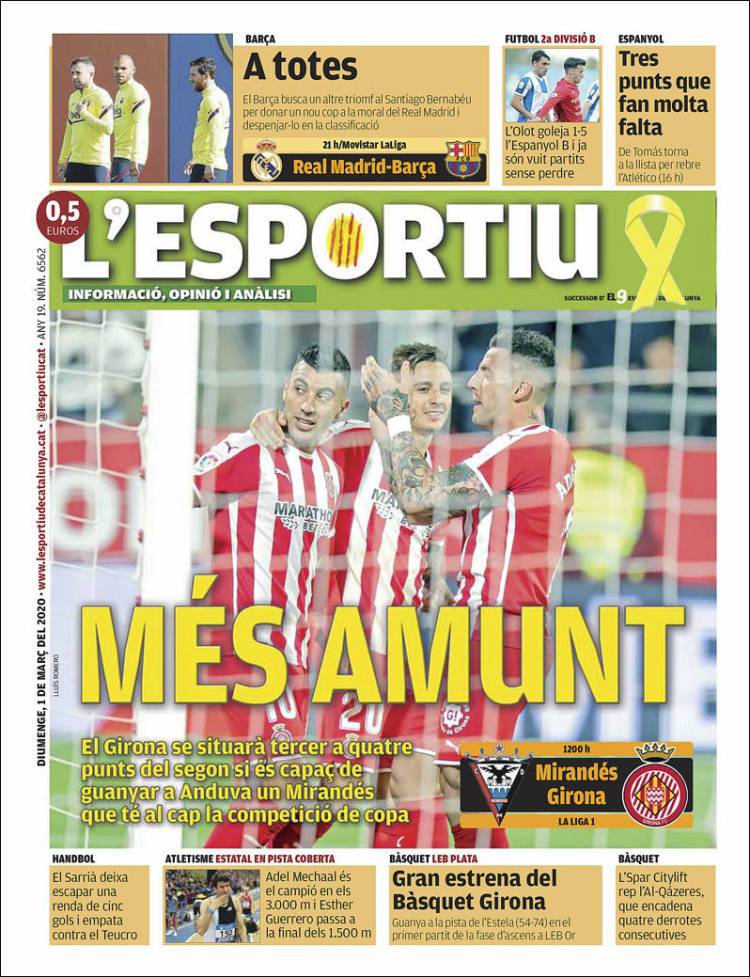 Portada de L'Esportiu : Girona (Spain)