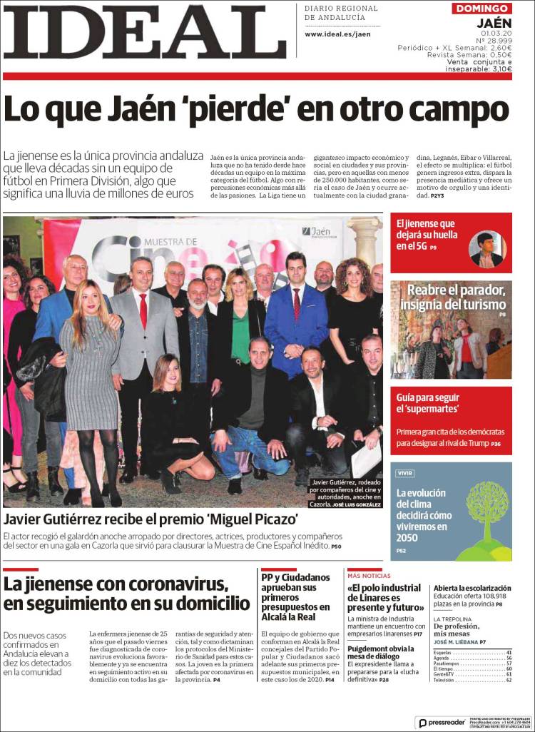 Portada de El Ideal de Jaén (Spain)