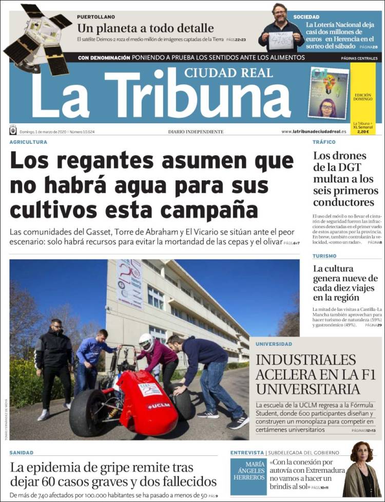 Portada de La Tribuna de Ciudad Real (Spain)