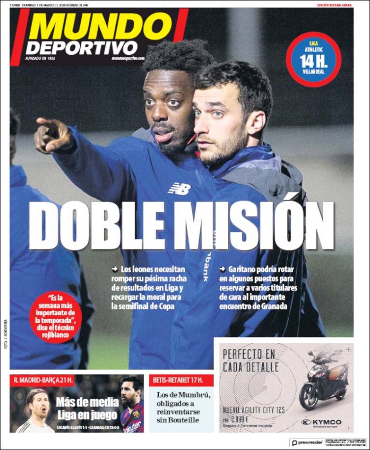 Portada de Mundo Deportivo Bizkaia (Spain)