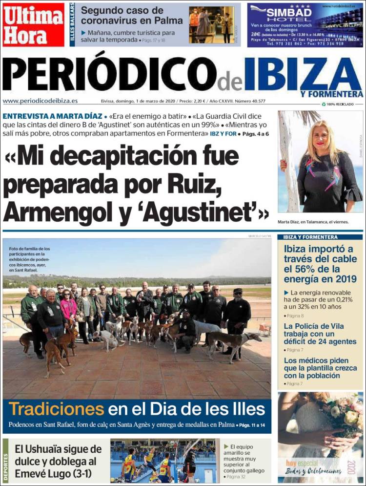 Portada de Periódico de Ibiza (Spain)