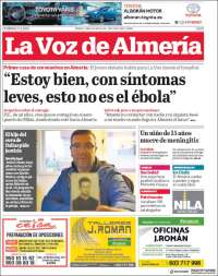 Portada de La Voz de Almería (Spain)