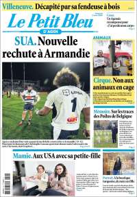 Portada de Le Petit Bleu (Francia)