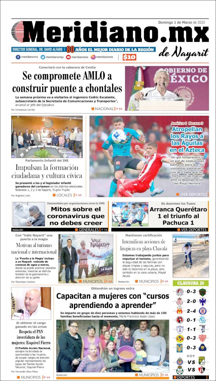 Portada de Meridiano (México)