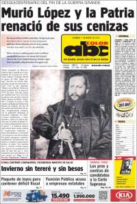 Portada de ABC Color (Paraguay)