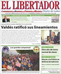 Portada de Diario El Libertador (Argentina)