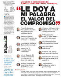 Portada de Página/12 (Argentina)