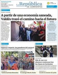 Portada de La República de Corrientes (Argentina)