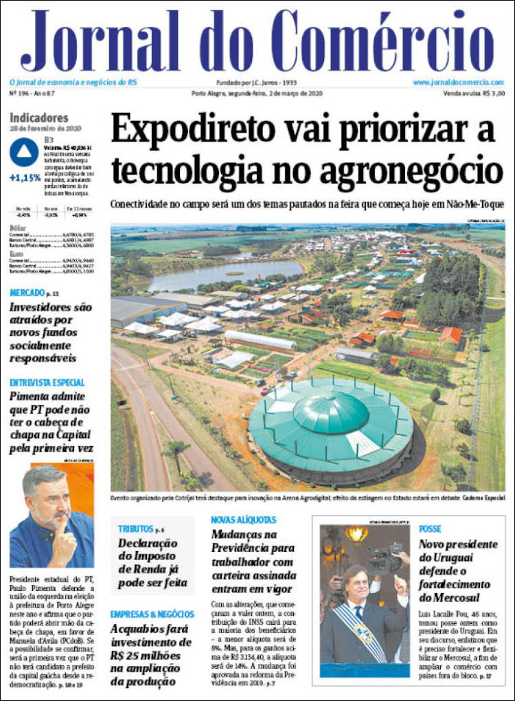 Portada de Jornal do Comércio (Brasil)