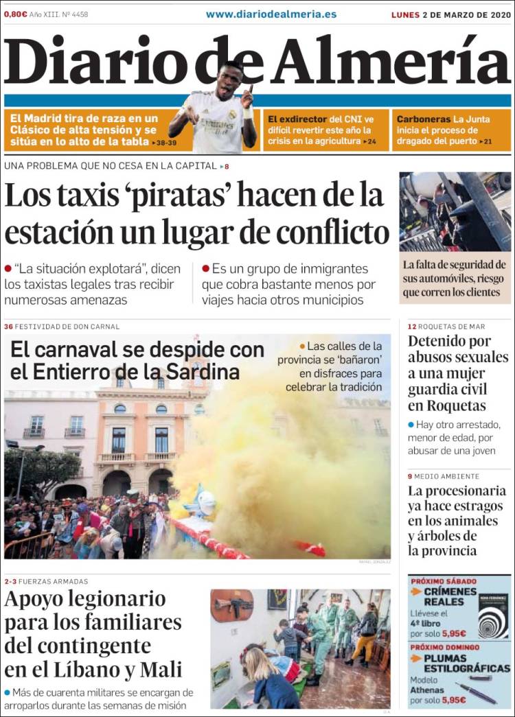 Portada de Diario de Almería (Espa&ntilde;a)