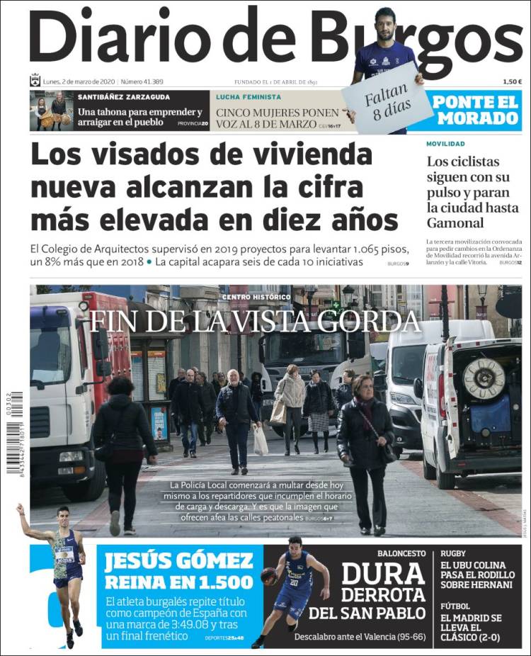 Portada de Diario de Burgos (Espa&ntilde;a)