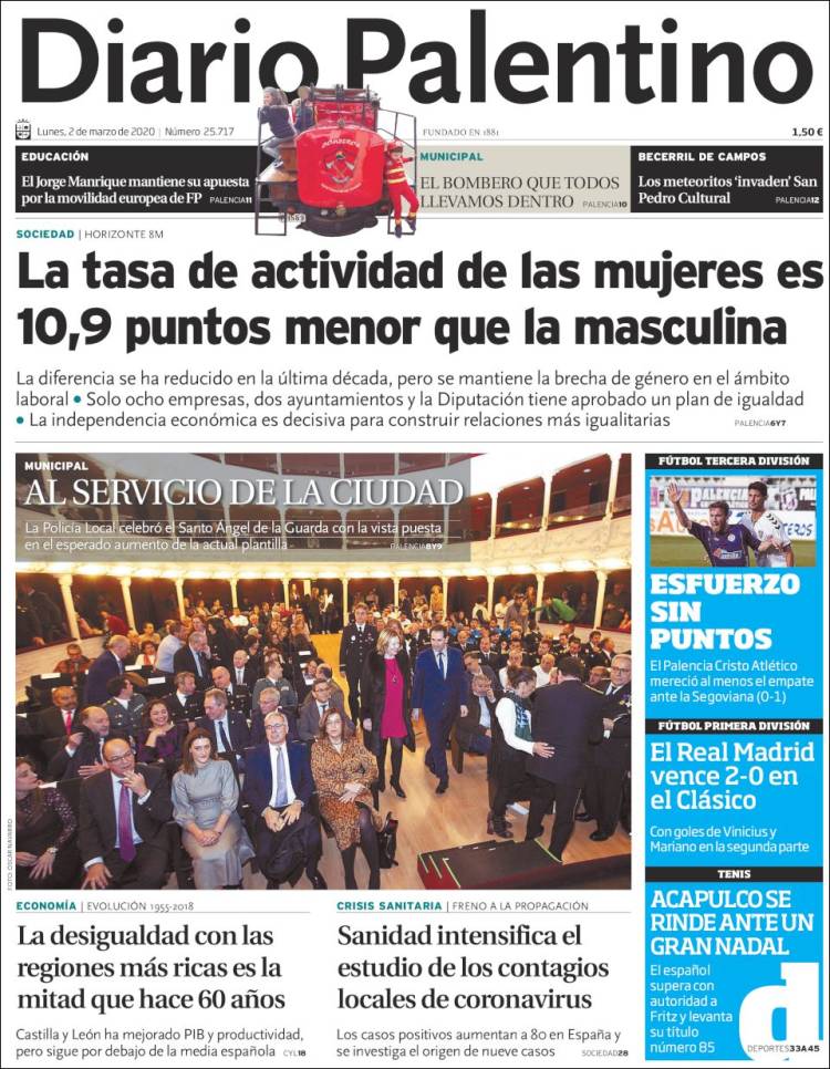 Portada de Diario Palentino (Espa&ntilde;a)