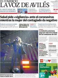 Portada de El Comercio - Avilés (Espa&ntilde;a)
