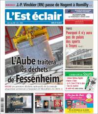 Portada de L'Est Eclair (Francia)