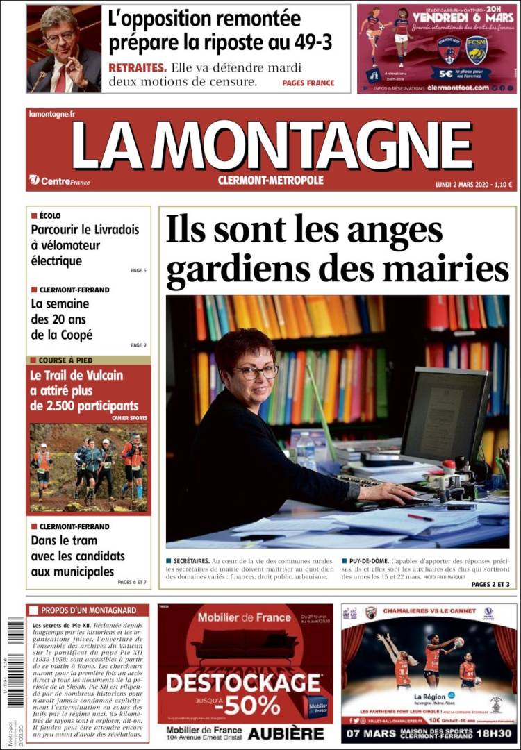 Portada de La Montagne (Francia)