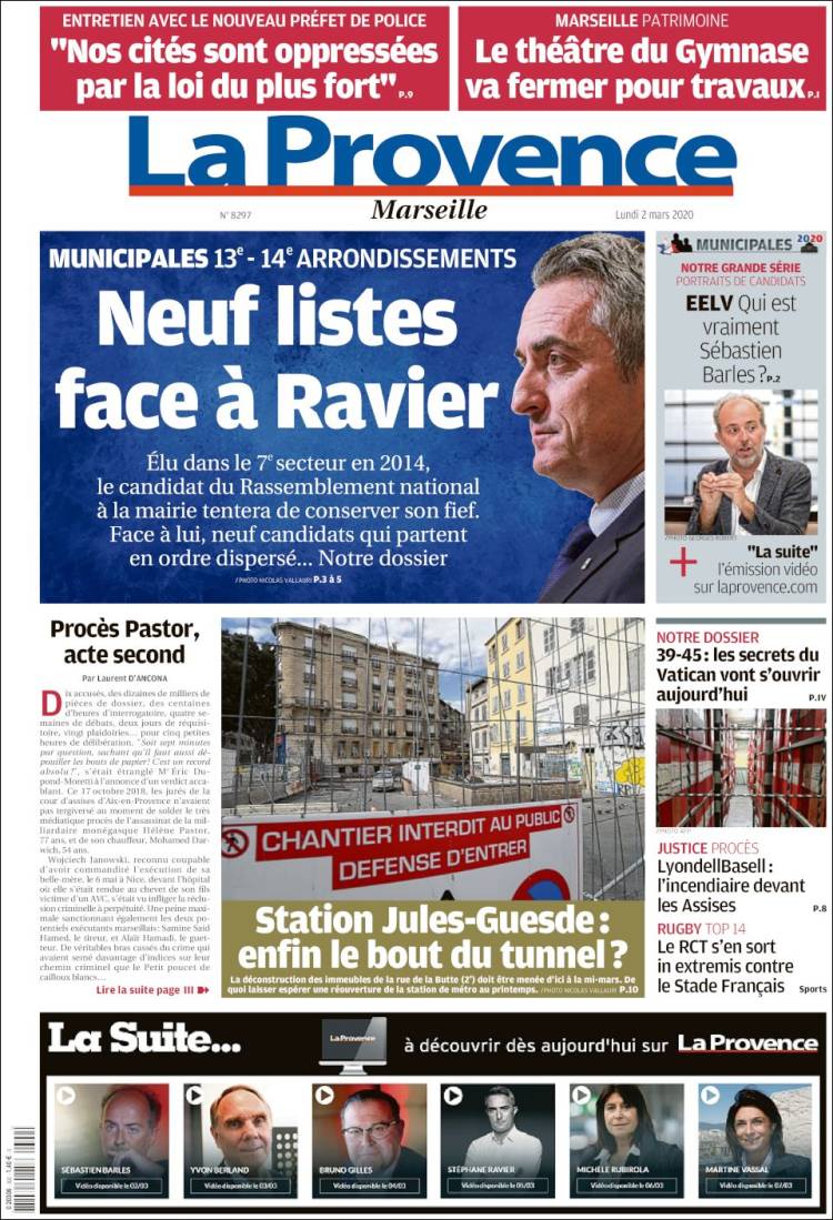 Portada de La Provence (Francia)