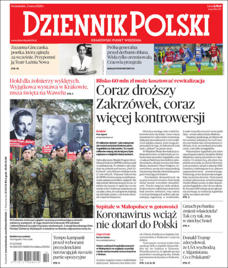 Portada de Dziennik (Polonia)