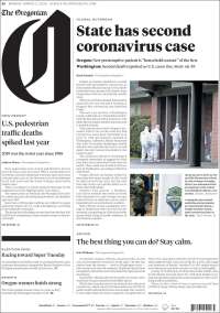 Portada de The Oregonian (USA)