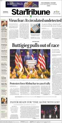 Portada de Star Tribune (USA)