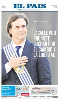 Portada de El País (Uruguay)
