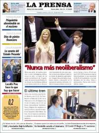 Portada de La Prensa (Argentina)