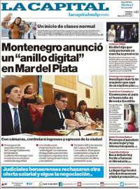 Portada de Diario La Capital - Mar del Plata (Argentina)